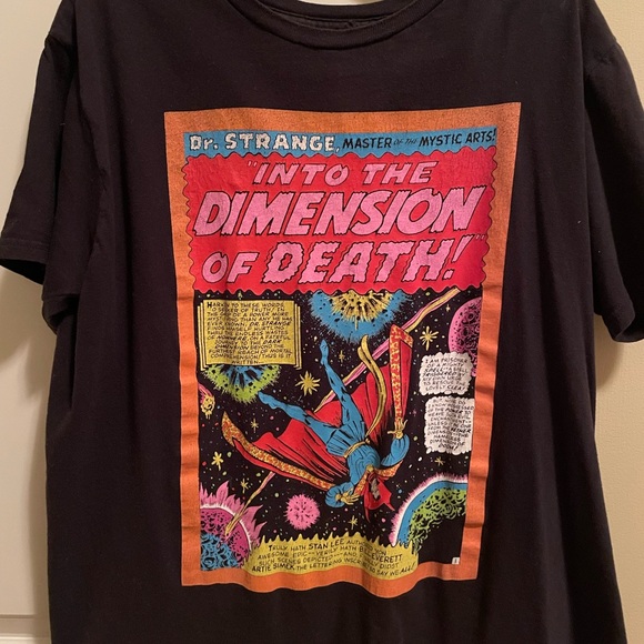 Marvel Doctor Strange Graphic T-Shirt Space Design Comic Book Vintage Black S/M - Picture 1 of 2